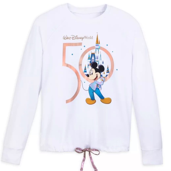 Disney Tops Mickey Mouse Long Sleeve Pullover Walt Disney World 5th